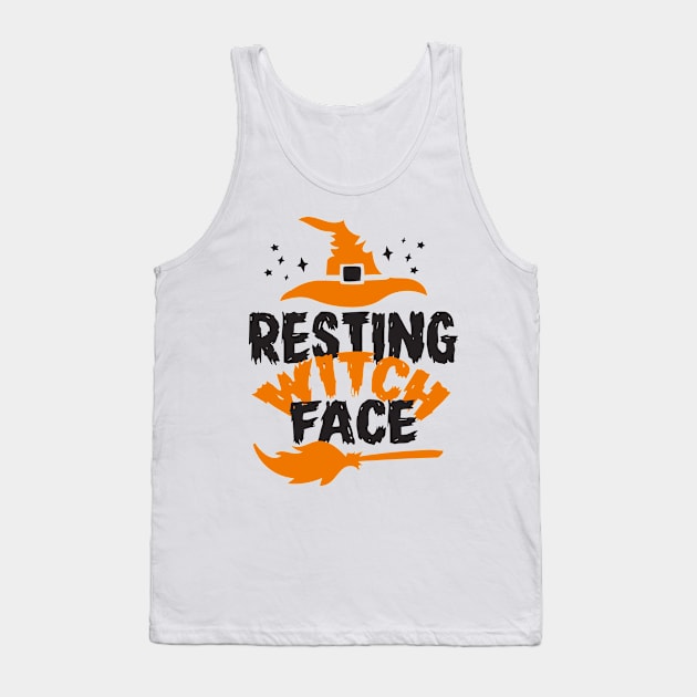 Resting witch face funny halloween Tank Top by TIHONA